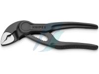 Knipex Cobra XS Pipe Wrench and Water Pump Pliers embossed, rough surface grey atramentized 100 mm