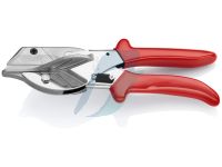 Knipex Mitre Shears for plastic and rubber sections with plastic grips chrome-plated 215 mm