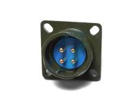 Spectra 4 Pin Y2M Male Panel Type Military Circular Connector 4 Holes Flange