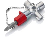 Knipex Control Cabinet Key for all standard cabinets and shut-off systems 44 mm