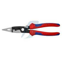 Knipex Pliers for Electrical Installation with multi-component grips black atramentized 200 mm