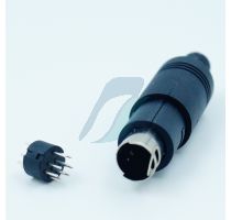 Spectra 9 Pin Mini DIN Male Cable Type