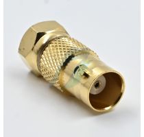 Spectra BNC Female to F-Male Adapter Gold Plated