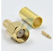 Spectra SMA Male Crimp RG-58 Gold Plated