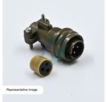 Allied 3 Pin Cable Straight Circular Threaded Coupling Male Connector