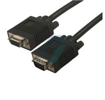 BAFO 10 Mtr-VGA Male To Female Cable (Black)