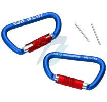 Knipex Carabiner 2 pieces  (self-service card/blister)