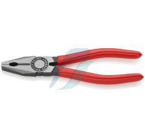 Knipex Combination Pliers plastic coated black atramentized 180 mm (self-service card/blister)