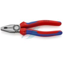 Knipex Combination Pliers with multi-component grips black atramentized 180 mm (self-service card/blister)