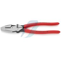 Knipex Lineman's Pliers American style with non-slip plastic coating black atramentized 240 mm (self-service card/blister)