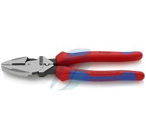 Knipex Lineman's Pliers American style with multi-component grips black atramentized 240 mm (self-service card/blister)
