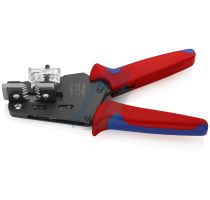 Knipex Precision Insulation Stripper with adapted blades with multi-component grips burnished 195 mm