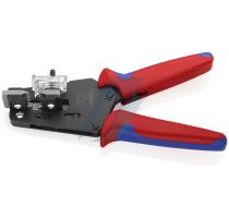 Knipex Precision Insulation Stripper with adapted blades with multi-component grips burnished 195 mm