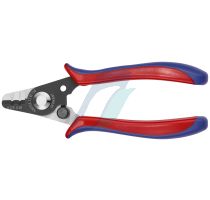 Knipex Wire Stripper for fibre optics with plastic grips burnished 130 mm