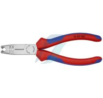 Knipex Stripping Pliers with multi-component grips black atramentized 165 mm (self-service card/blister)