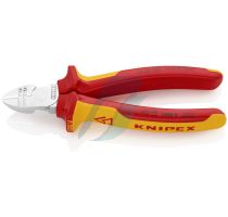 Knipex Diagonal Insulation Stripper insulated with multi-component grips, VDE-tested chrome-plated 160 mm