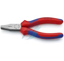 Knipex Flat Nose Pliers with multi-component grips black atramentized 140 mm