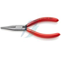 Knipex Flat Nose Pliers with cutting edges (Precision Mechanics Pliers) plastic coated 140 mm