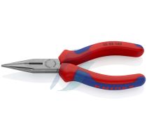 Knipex Snipe Nose Side Cutting Pliers (Radio Pliers) with multi-component grips black atramentized 140 mm
