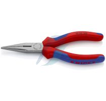 Knipex Snipe Nose Side Cutting Pliers (Radio Pliers) with multi-component grips black atramentized 160 mm