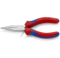 Knipex Snipe Nose Side Cutting Pliers (Radio Pliers) with multi-component grips chrome-plated 140 mm