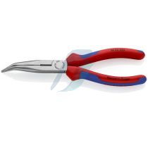 Knipex Snipe Nose Side Cutting Pliers (Stork Beak Pliers) with multi-component grips black atramentized 200 mm