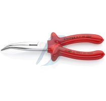 Knipex Snipe Nose Side Cutting Pliers (Stork Beak Pliers) with dipped insulation, VDE-tested chrome-plated 200 mm
