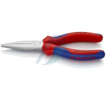 Knipex Long Nose Pliers with multi-component grips chrome-plated 160 mm