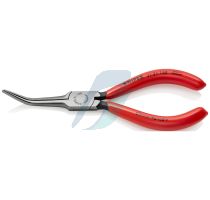 Knipex Flat Nose Pliers (Needle-Nose Pliers) plastic coated black atramentized 160 mm (self-service card/blister)