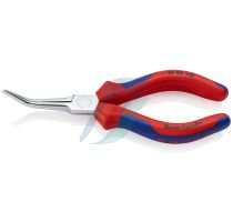 Knipex Flat Nose Pliers (Needle-Nose Pliers) with multi-component grips chrome-plated 160 mm