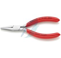 Knipex Flat Nose Pliers for precision mechanics plastic coated chrome-plated 125 mm