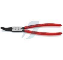 Knipex Circlip Pliers for internal circlips in bore holes 45 degree bent plastic coated black atramentized 225 mm