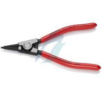 Knipex Circlip Pliers for grip rings on shafts plastic coated black atramentized 140 mm