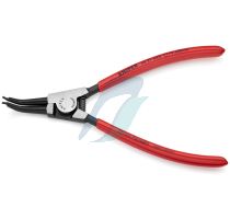 Knipex Circlip Pliers for external circlips on shafts 45 degree bent plastic coated black atramentized 185 mm