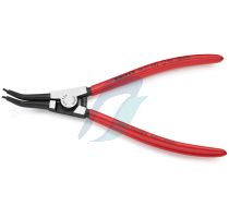Knipex Circlip Pliers for external circlips on shafts 45 degree bent plastic coated black atramentized 210 mm