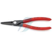 Knipex 48 11 J2 SB Precision Circlip Pliers for internal circlips in bore holes with non-slip plastic coating grey atramentized 180 mm (self-service card/blister)