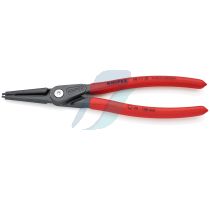 Knipex 48 11 J3 SB Precision Circlip Pliers for internal circlips in bore holes with non-slip plastic coating grey atramentized 225 mm (self-service card/blister)