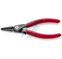 Knipex Precision Circlip Pliers for internal circlips in bore holes with overstretching limiter with non-slip plastic coating grey atramentized 140 mm