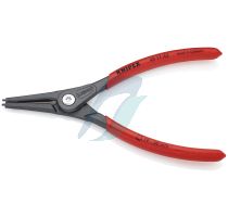 Knipex Precision Circlip Pliers for external circlips on shafts with non-slip plastic coating grey atramentized 180 mm (self-service card/blister)