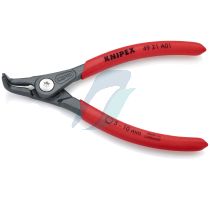 Knipex Precision Circlip Pliers for external circlips on shafts with non-slip plastic coating grey atramentized 130 mm (self-service card/blister)