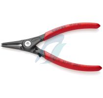 Knipex Precision Circlip Pliers for external circlips on shafts with overstretching limiter with non-slip plastic coating grey atramentized 140 mm