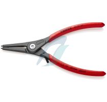 Knipex Precision Circlip Pliers for external circlips on shafts with overstretching limiter with non-slip plastic coating grey atramentized 180 mm