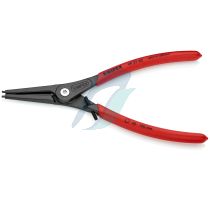 Knipex Precision Circlip Pliers for external circlips on shafts with overstretching limiter with non-slip plastic coating grey atramentized 225 mm