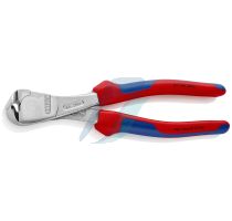 Knipex High Leverage End Cutting Nipper with multi-component grips chrome-plated 200 mm