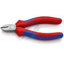 Knipex Diagonal Cutter with multi-component grips black atramentized 125 mm (self-service card/blister)