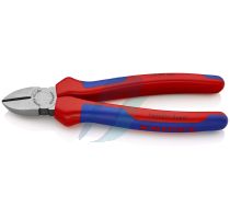 Knipex Diagonal Cutter with multi-component grips black atramentized 180 mm