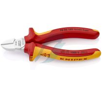 Knipex Diagonal Cutter insulated with multi-component grips, VDE-tested chrome-plated 140 mm
