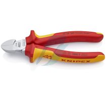 Knipex Diagonal Cutter insulated with multi-component grips, VDE-tested chrome-plated 160 mm