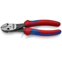 Knipex TwinForce? High Performance Diagonal Cutters with multi-component grips black atramentized 180 mm (self-service card/blister)