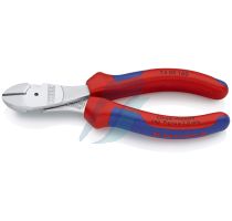 Knipex High Leverage Diagonal Cutter with multi-component grips chrome-plated 160 mm